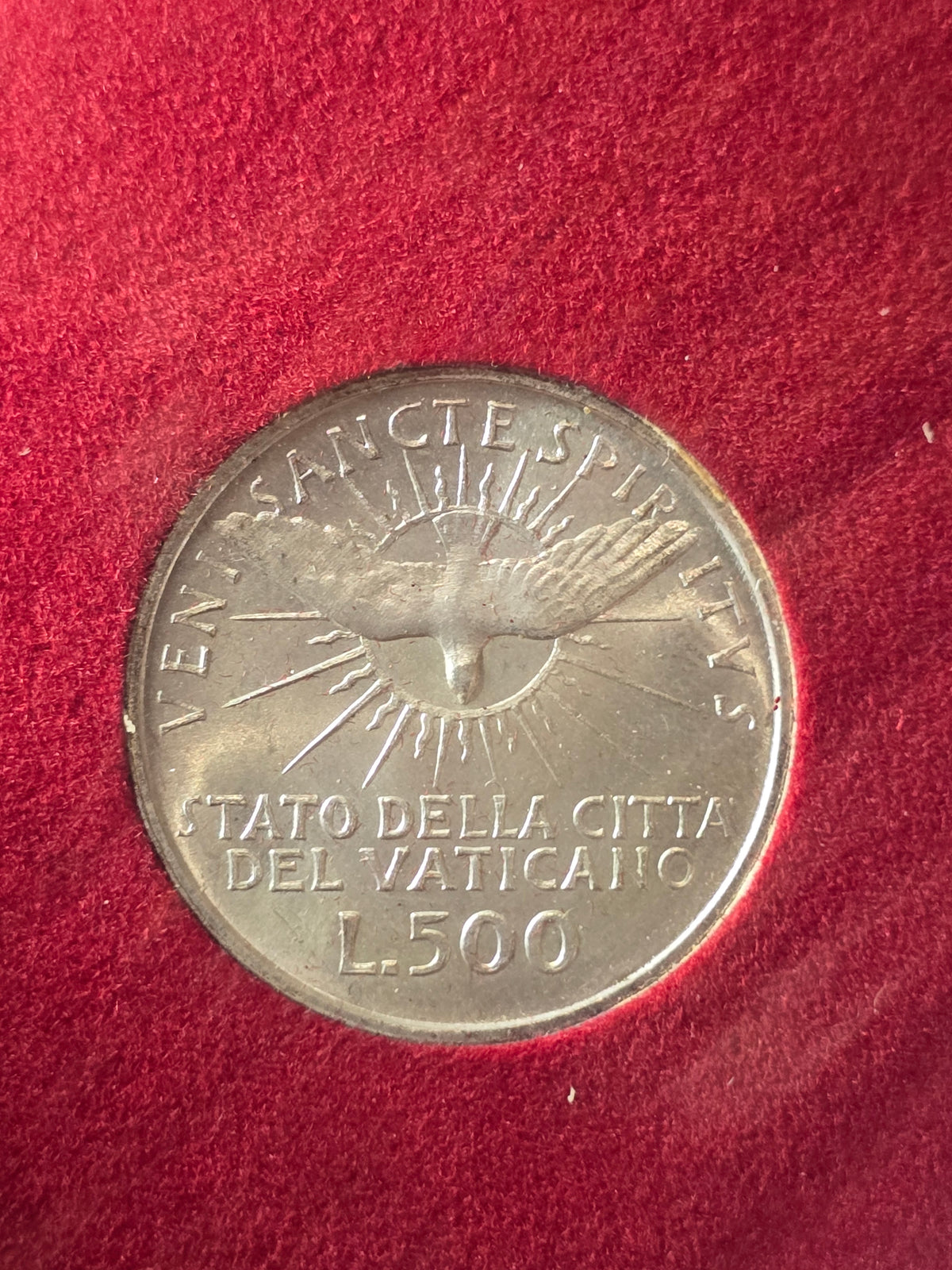 1963 Vatican Silver 500 Lira UNC