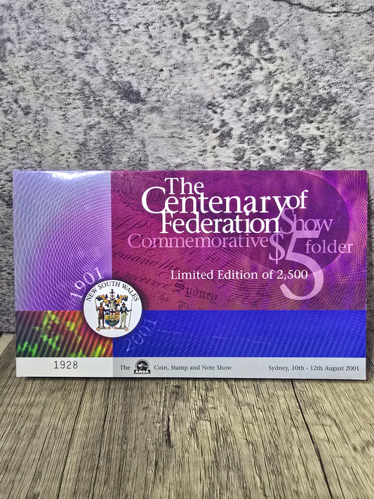 ANDA NSW 2001 Centenary of Federation $5 folio