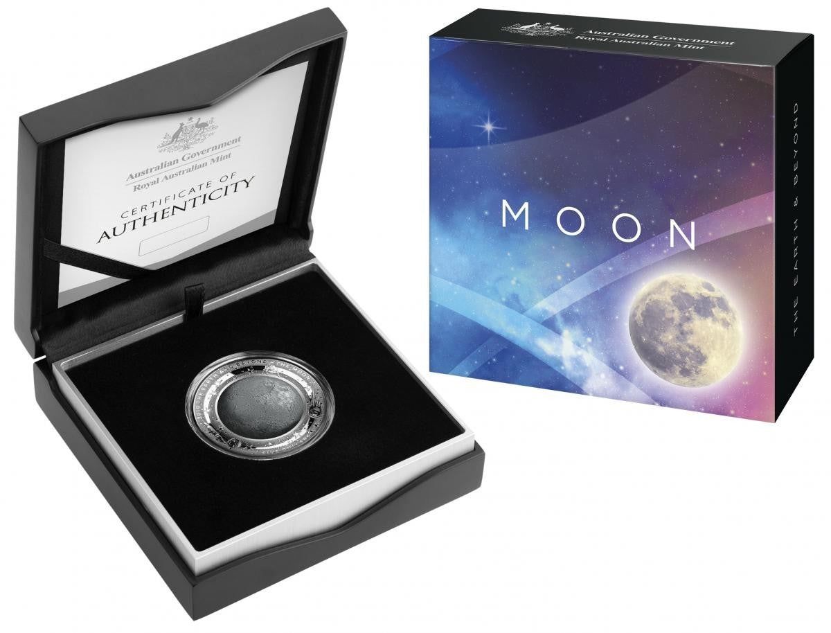 The Moon $5 Domed 2019