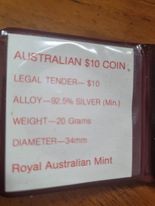 1982 Commonwealth Games Brisbane $10 Silver UNC