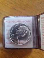 1982 Commonwealth Games Brisbane $10 Silver UNC