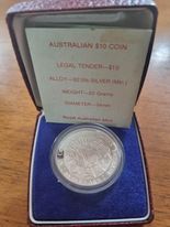 1982 Commonwealth Games Brisbane $10 Silver Proof
