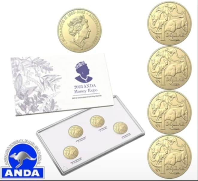 2023 ANDA Sydney Mint Set 4 x $1 Privy Set