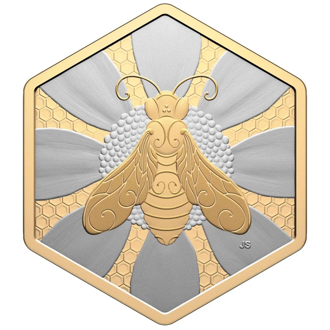 HoneyBee 1oz Gold Gilded Canada 2025