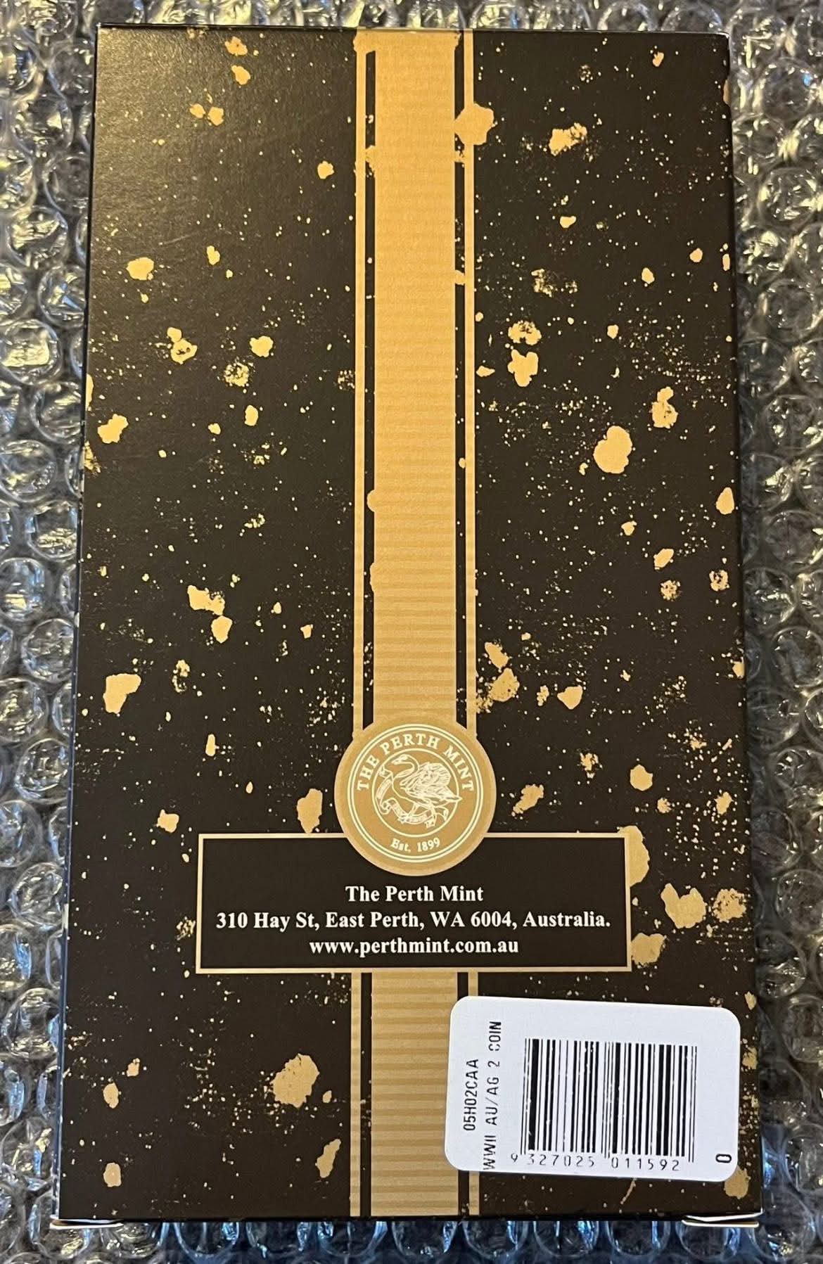 60th Anniversary of End of WWII, 2005 - 2 coin proof set (gold / silver 1oz)