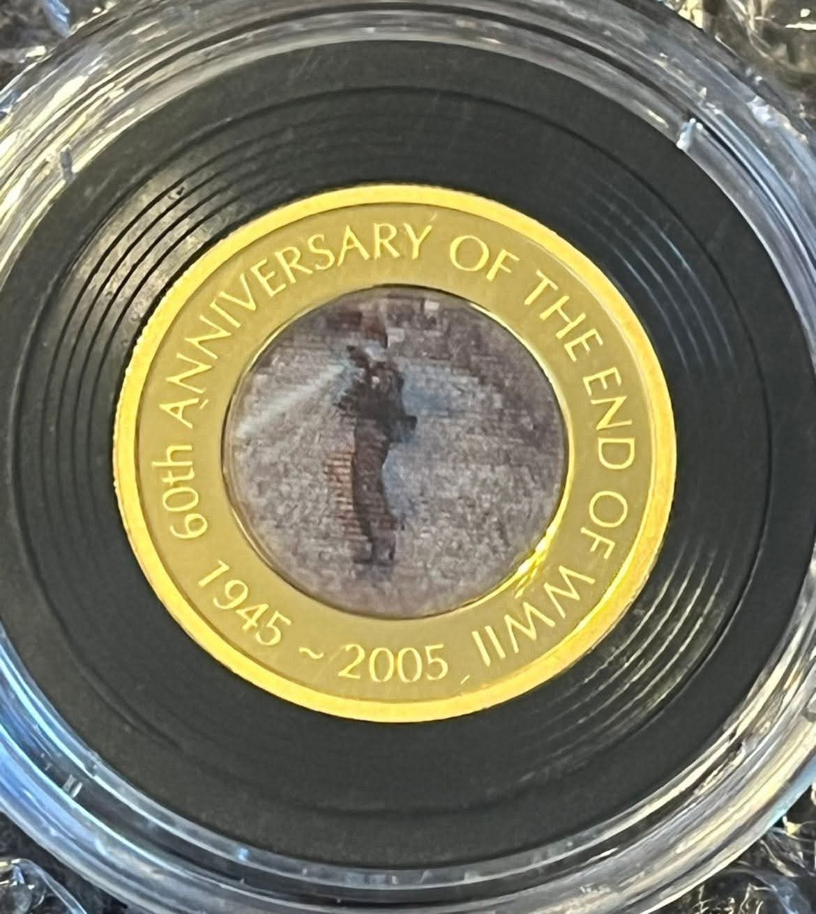 60th Anniversary of End of WWII, 2005 - 2 coin proof set (gold / silver 1oz)