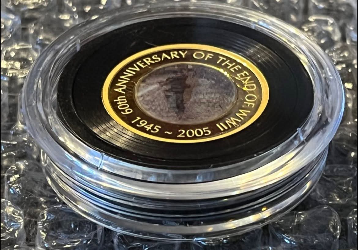 60th Anniversary of End of WWII, 2005 - 2 coin proof set (gold / silver 1oz)