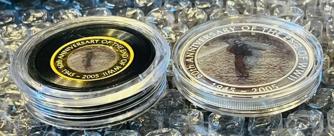 60th Anniversary of End of WWII, 2005 - 2 coin proof set (gold / silver 1oz)