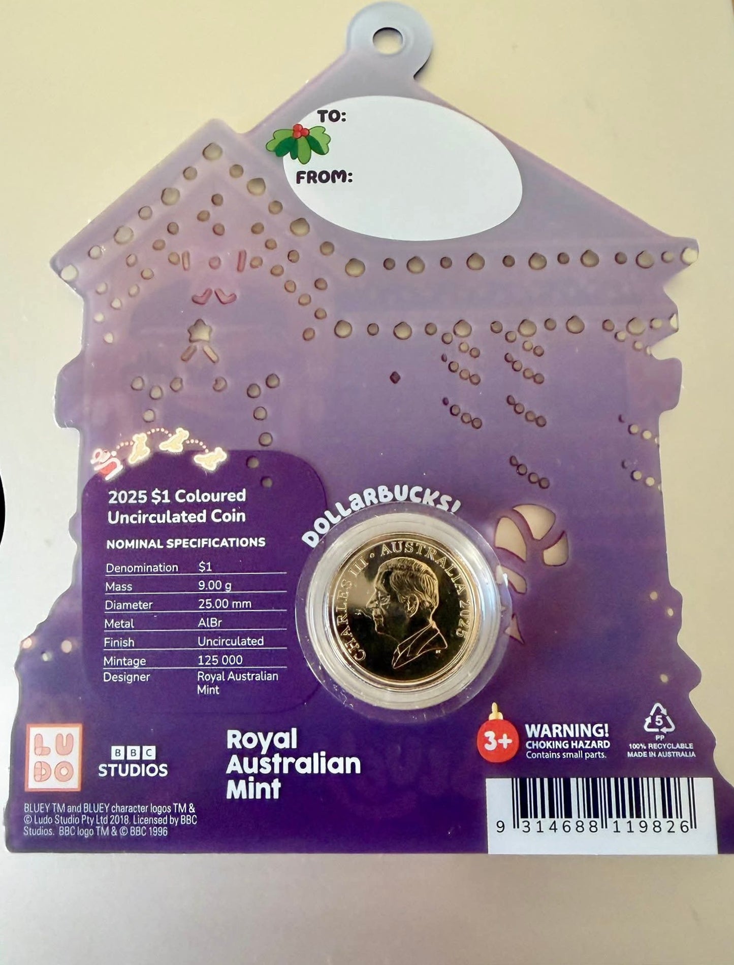 Bluey Christmas AlBr $1