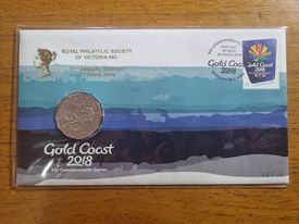 Gold Coast Commonwealth Games 50c Royal Philatelic Overprint PNC 2018
