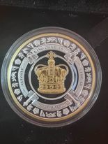 King Charles III Coronation Silver 1oz Gold Gilt 2023