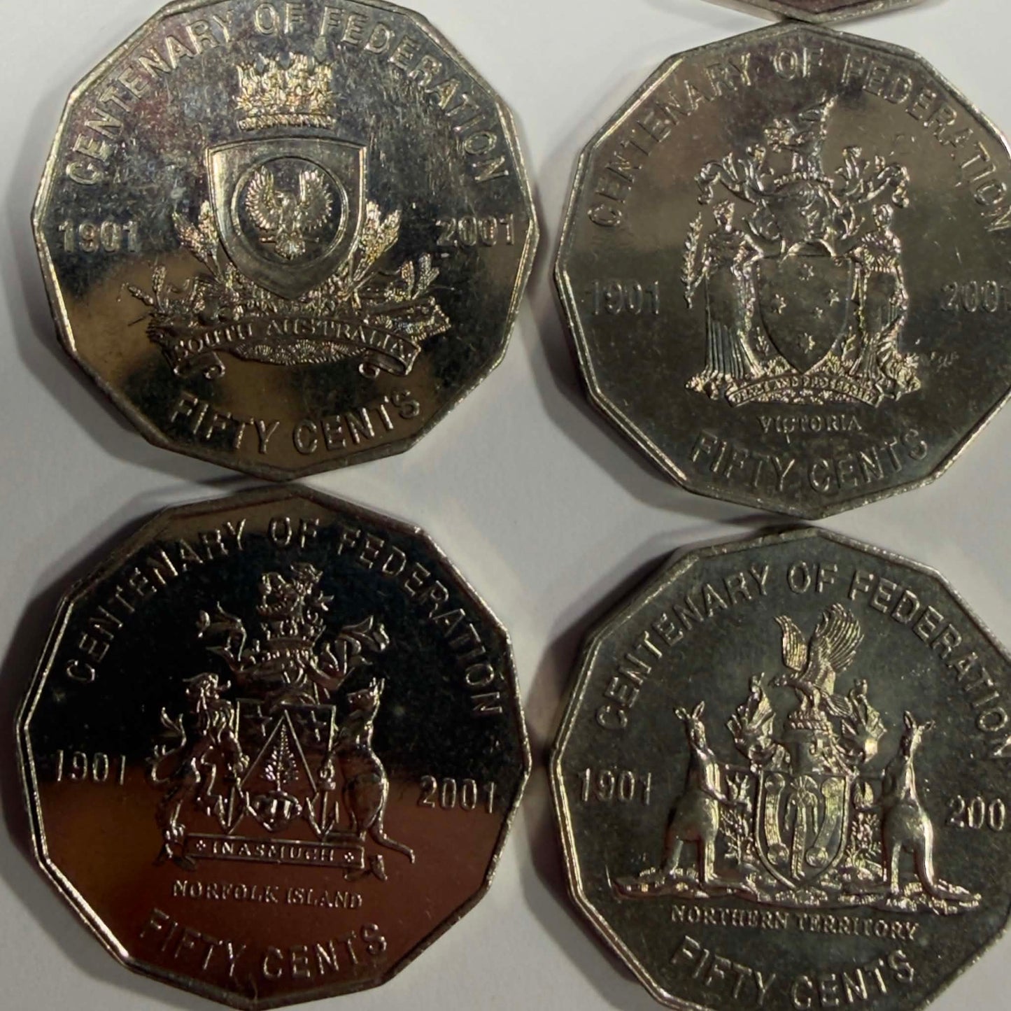 2001 Federation 50c UNC Set