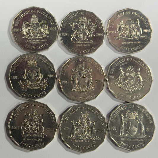 2001 Federation 50c UNC Set