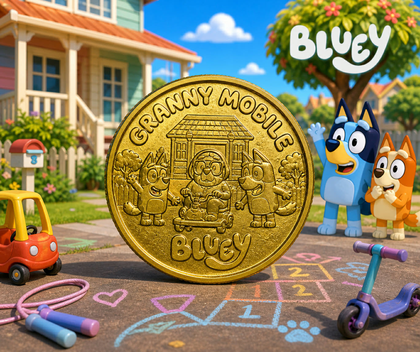 Granny Mobile $2 Bluey 2026
