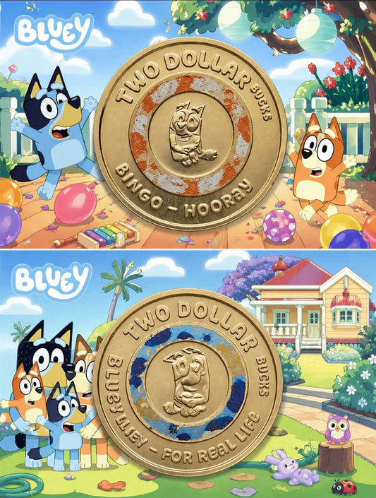 Bluey / Bingo Coloured $2 UNC 2026