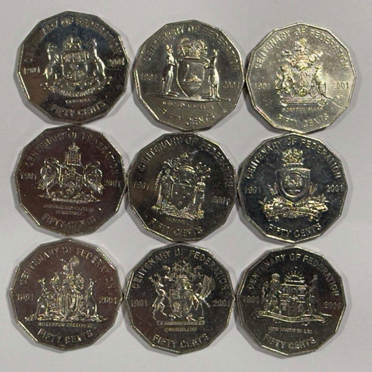2001 Federation 50c UNC Set