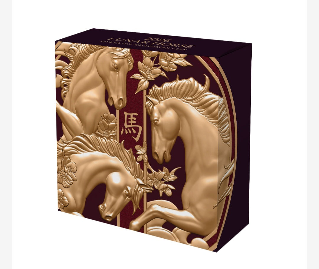 Lunar Horse 5oz gilded