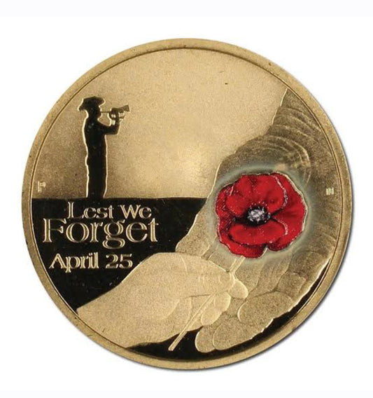 Lest We Forget $1 poppy 2018 Perth Mint