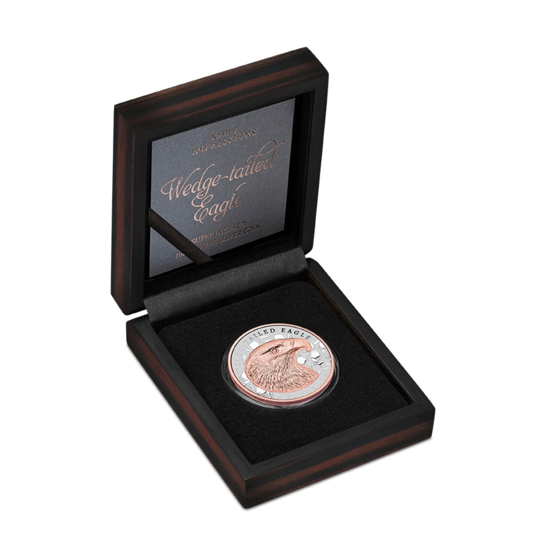 Native Impressions Wedge Tailed Eagle Super Incuse Rose Gold 1oz, 2026
