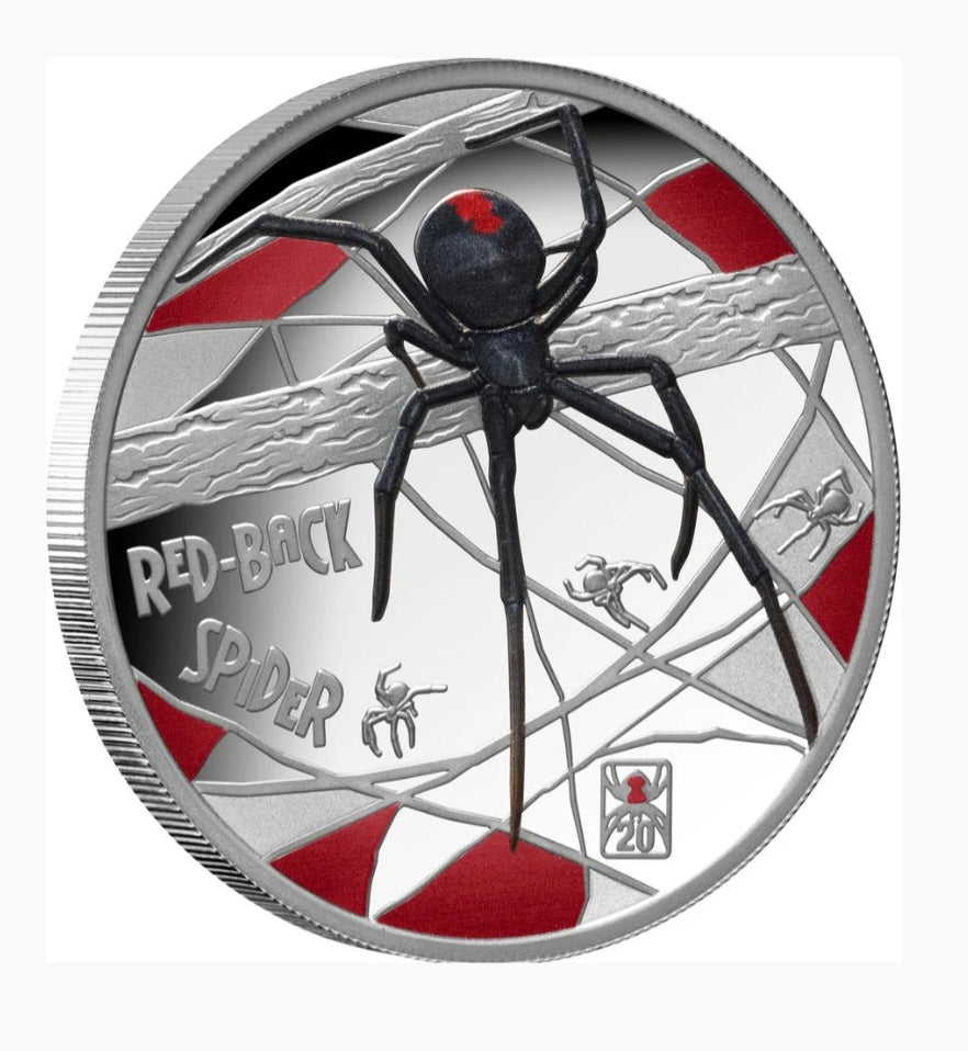 RedBack Spider, Deadly and Dangerous 20 year anniversary redback privy 1oz proof, 2026