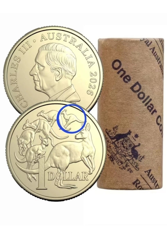 2026 $1 Mob of Six Roos, RAM Roll Non-Premium (T/T, H/H)