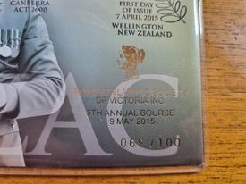 Anzac Joint Issue (Aus/NZ) 50c Royal Philatelic Overprint 2015