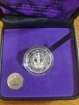 QEII Diamond Jubilee Fine Silver Proof 50c 2012