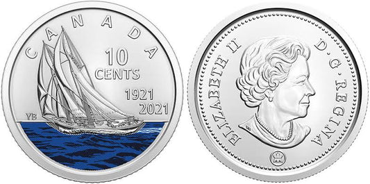 Canada Bottlenose Coloured 10c 2021