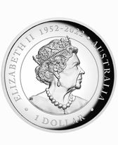 Kangaroo High Relief Coloured 1oz 2023