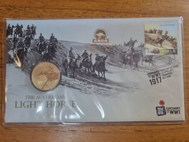 Lighthorse WW1 Centenary ANDA Brisbane Overprint $1 PNC 2017