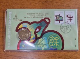 Lunar Year of the Ox, Melbourne Stamp Show $1 PNC 2009