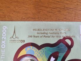 Lunar Year of the Ox, Melbourne Stamp Show $1 PNC 2009