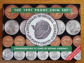 1991, 25 years decimal changeover Proof Set