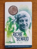 Richie Benaud 50c card 2017