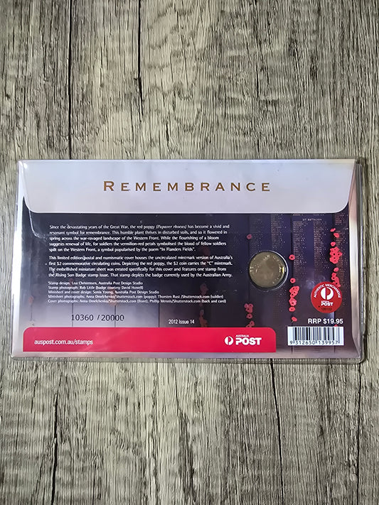 2012 Poppy Remembrance C-Mint $2 PNC
