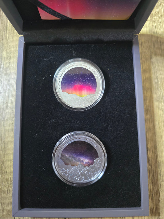 Dark Sky / Light Sky, 2 x 1oz set, New Zealand 2024