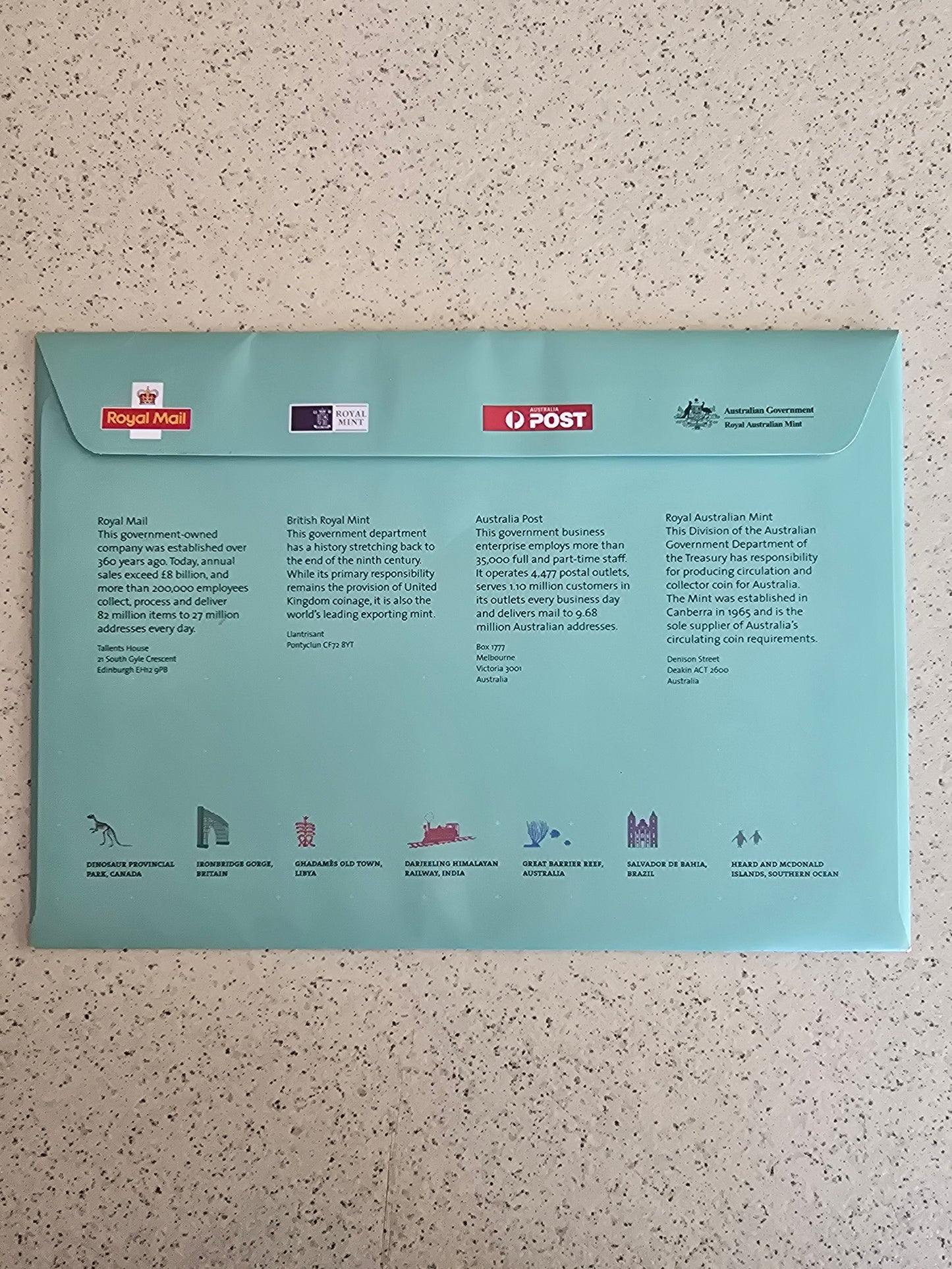 World Heritage 50c/50p 2005