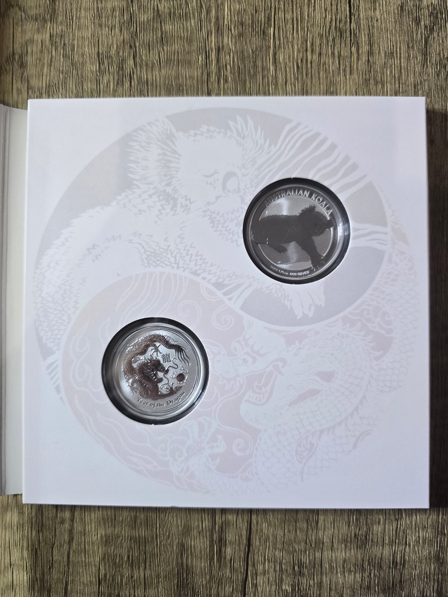 BICE 2011 Koala/Dragon 2 x ½oz set