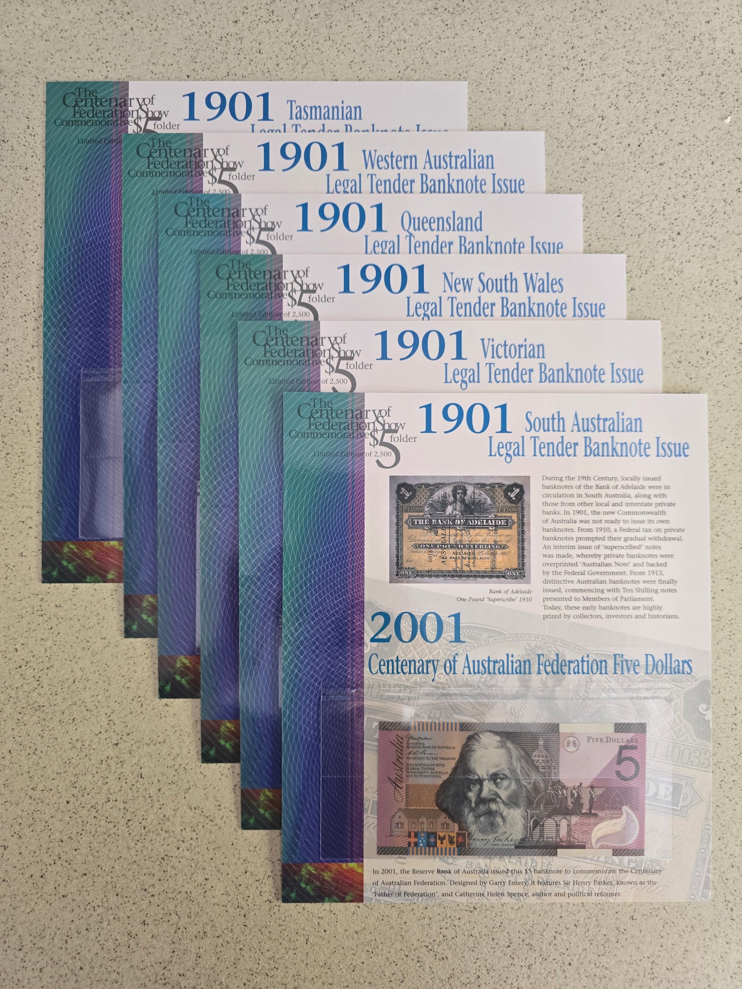 Federation $5 ANDA Folio Set 2001