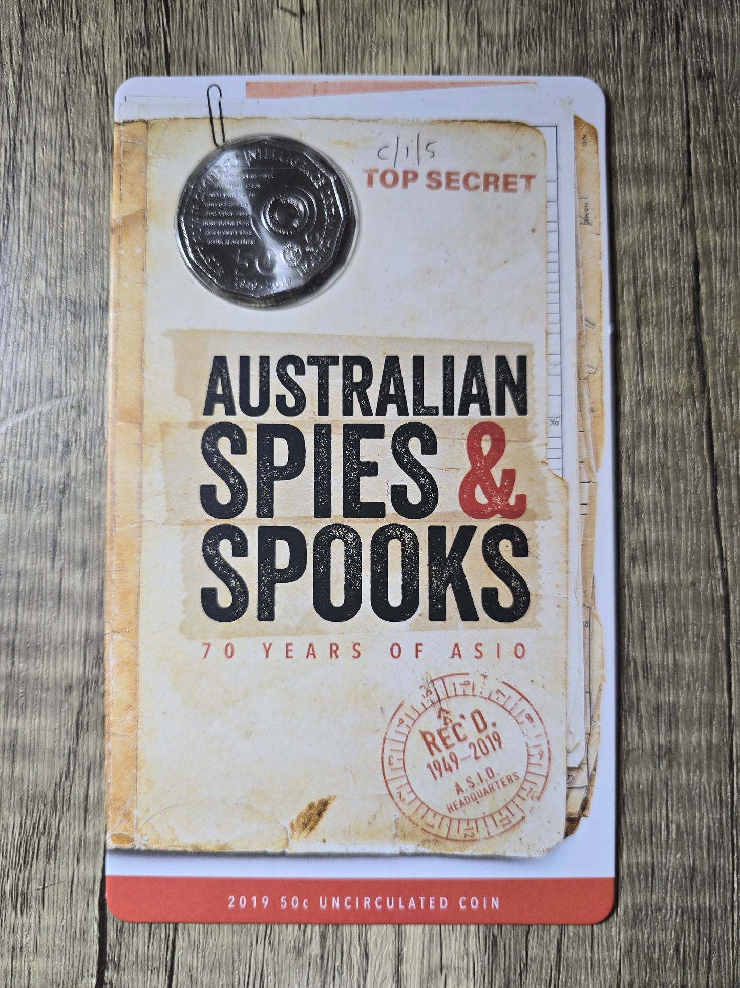 Spies and Spooks 50c card 2019