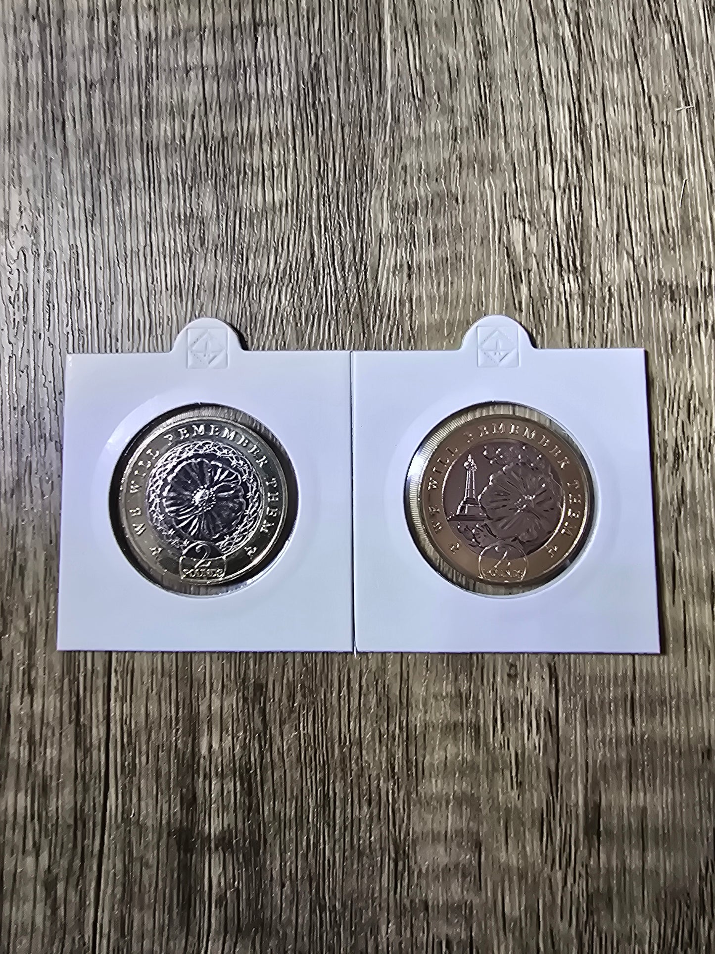 Isle of Man - We Will Remember Them - Remembrance £2 pair