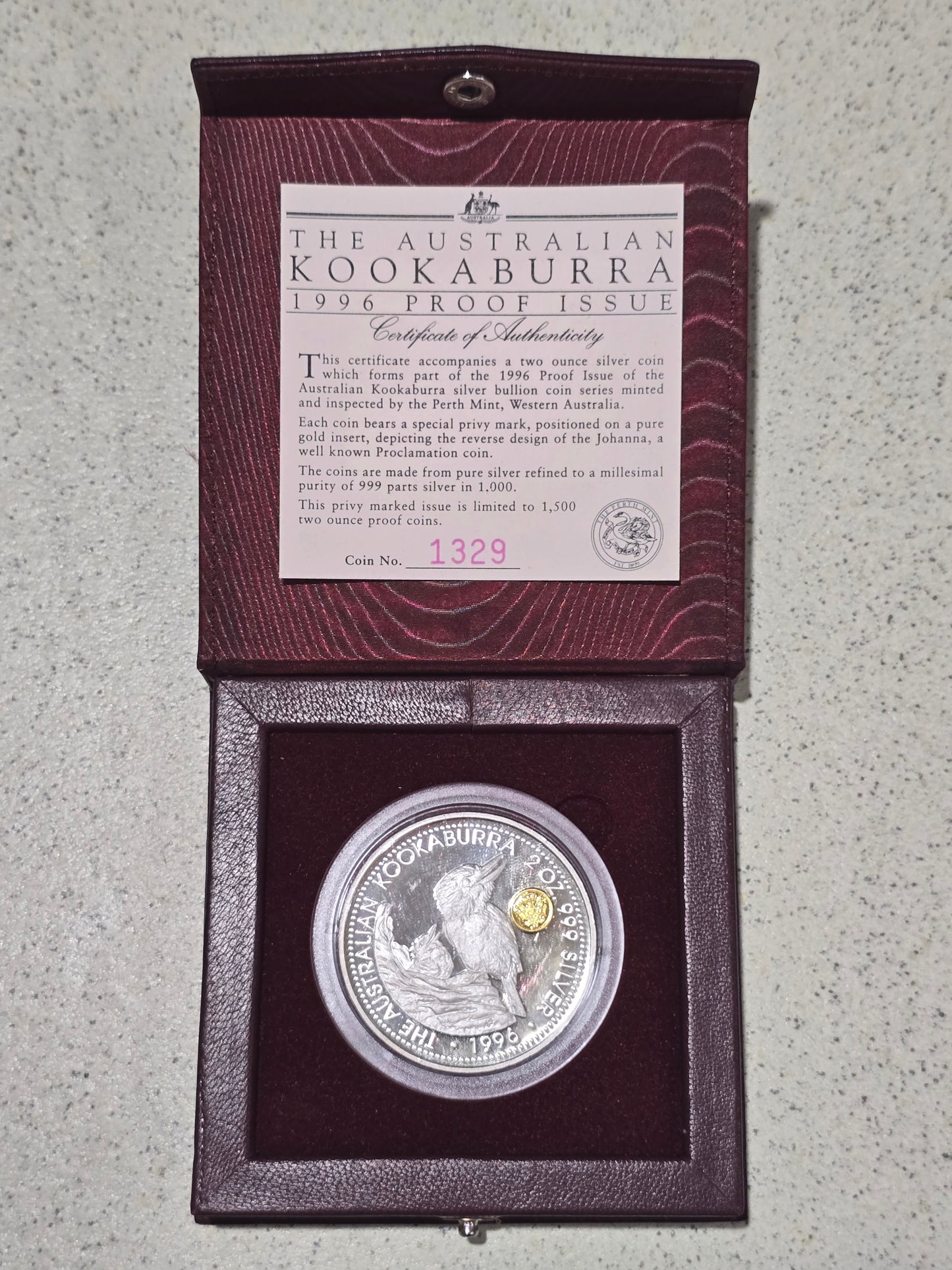 Johanna Privy 2oz kookaburra 1996