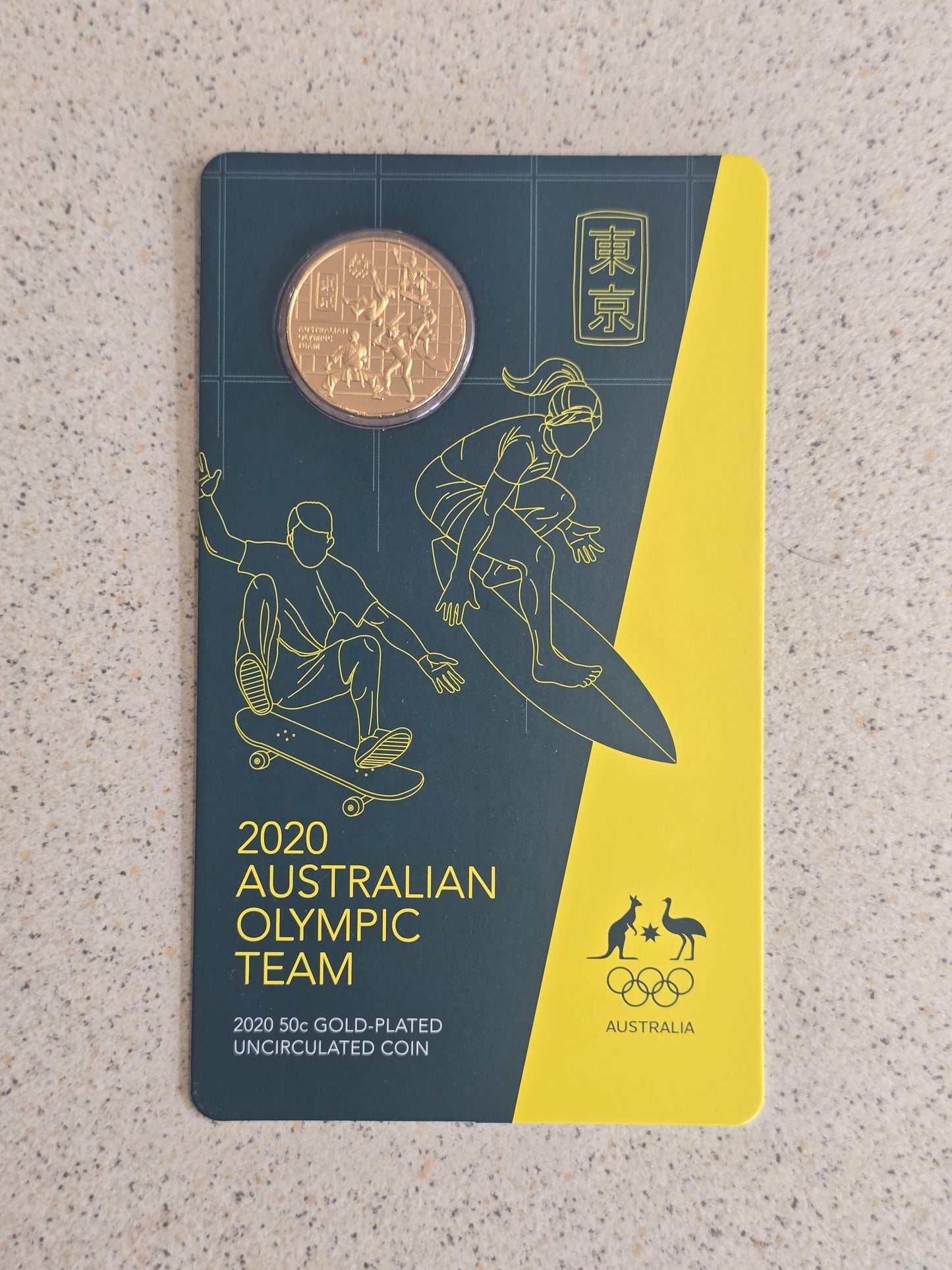 Australian Olympic Team round 50c 2020