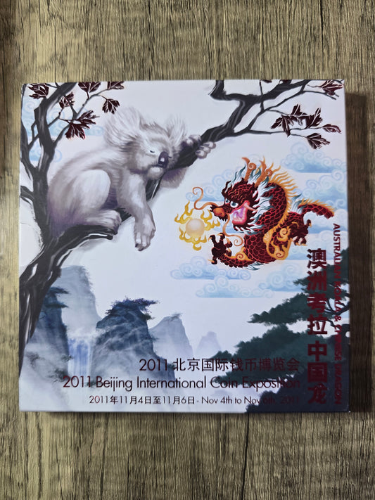 BICE 2011 Koala/Dragon 2 x ½oz set