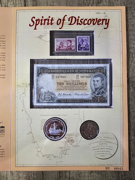 Bass & Flinders, Banknote and Coin Sherwood Portfolio 1998