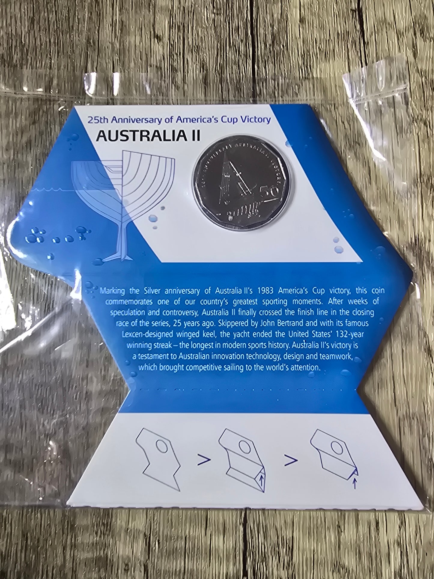 25th Anniversary of America's Cup 50c