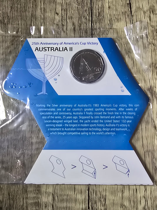 25th Anniversary of America's Cup 50c