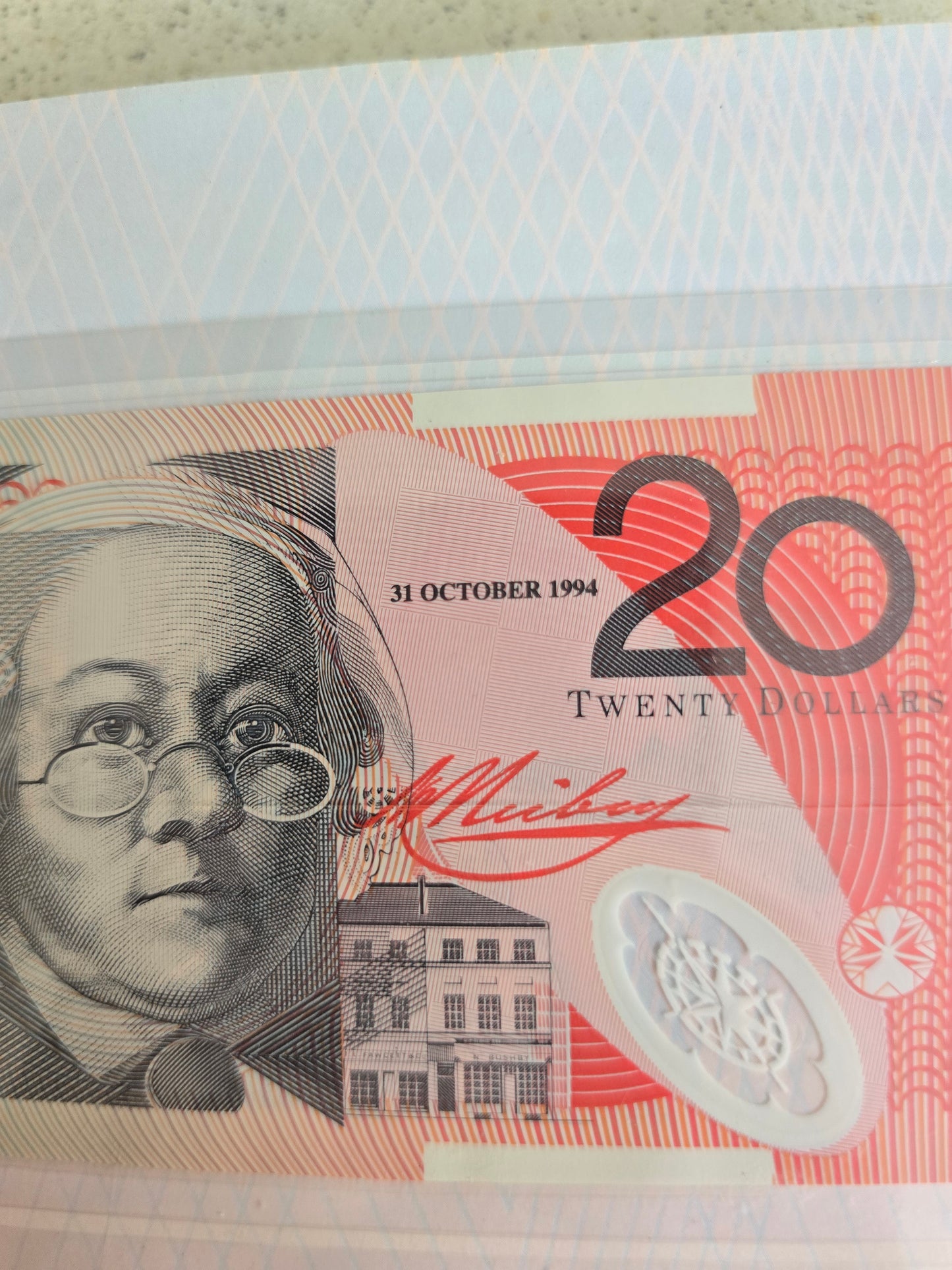 $20 NPA folio polymer 1994 issue