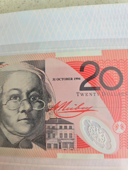 $20 NPA folio polymer 1994 issue