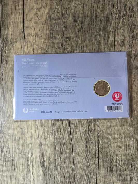 150 years of Overland Telegraph privy $1 PNC